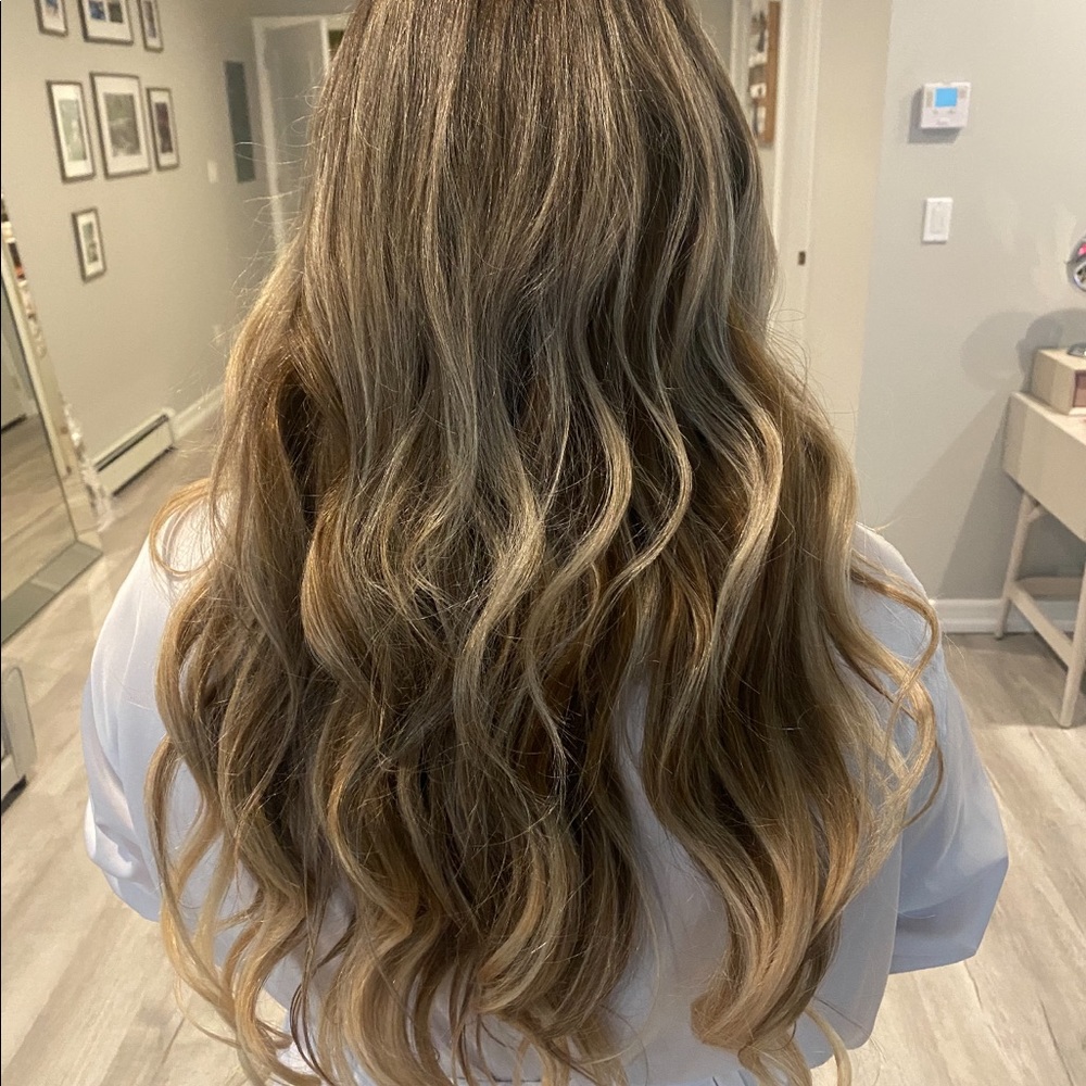 Bellami silk seam 22” warm brown/honey blonde ombré (17/24) hair extensions